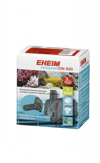 EHEIM compactON 600 Компактная погружная помпа 250-600л/ч h1м 7Вт 38х72х62мм под шланг 12мм - Кликните на картинке чтобы закрыть
