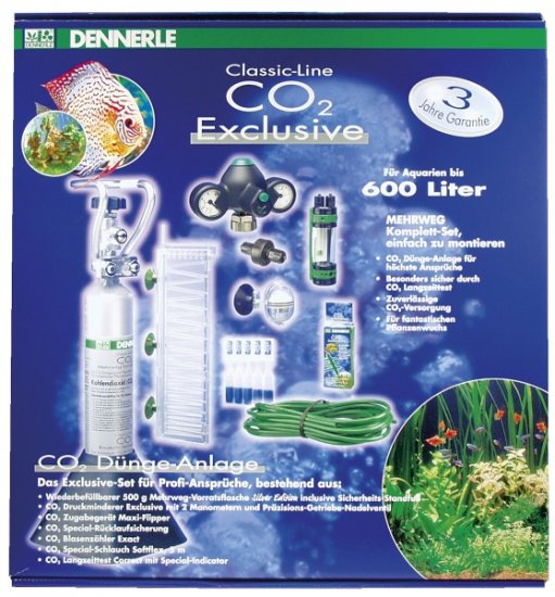 DENNERLE Classic-Line CO2 Exclusive 500g комплект CO2 для акв. до 600л - Кликните на картинке чтобы закрыть