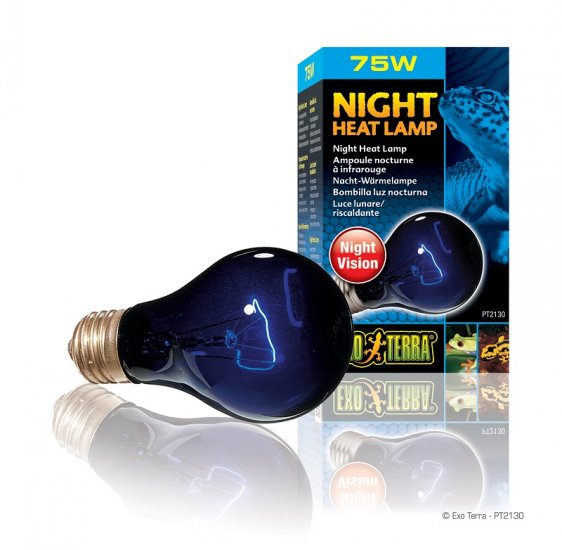 HAGEN Лампа NIGHT HEAT LAMP A19 75Вт Moonlight - Кликните на картинке чтобы закрыть