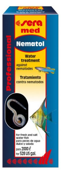 SERA NEMATOL (Нематол) лекарственное ср-во против нематод,таких как Camallanus, круглых червей (Capillaria) и дискусных остриц на 2000л 50мл - Кликните на картинке чтобы закрыть