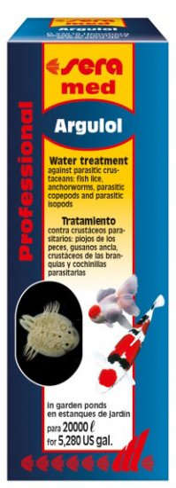 SERA ARGULOL (Аргулол) - лекарство для прудовых рыб против паразитов-рачков: карпоедов (Argulus), якорного червя (Lernaea), веслоногих рачков-паразитов (Ergasilus) и паразитов-изопод на 20000л 100мл - Кликните на картинке чтобы закрыть