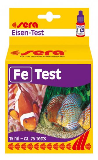 SERA FE-TEST - тест для определения содержания железа 15 мл - приблизительно на 75 измерений - Кликните на картинке чтобы закрыть