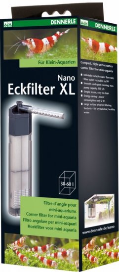 DENNERLE Nano Clean corner filter XL Нано Угловой фильтр для аквариумов 30-60л - Кликните на картинке чтобы закрыть