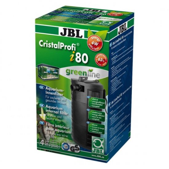JBL CristalProfi i80 greenline Внутренний угловой фильтр для аквариумов 60-110л 150-420л/ч - Кликните на картинке чтобы закрыть