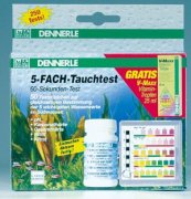 DENNERLE 5 in 1 dip test тест на pH, KH, GH, нитриты и нитраты