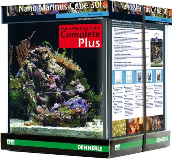 DENNERLE Nano Marinus Cube Complete PLUS 30L Морской нано-аквариум 30л 30x30x35см Полный комплект - Кликните на картинке чтобы закрыть