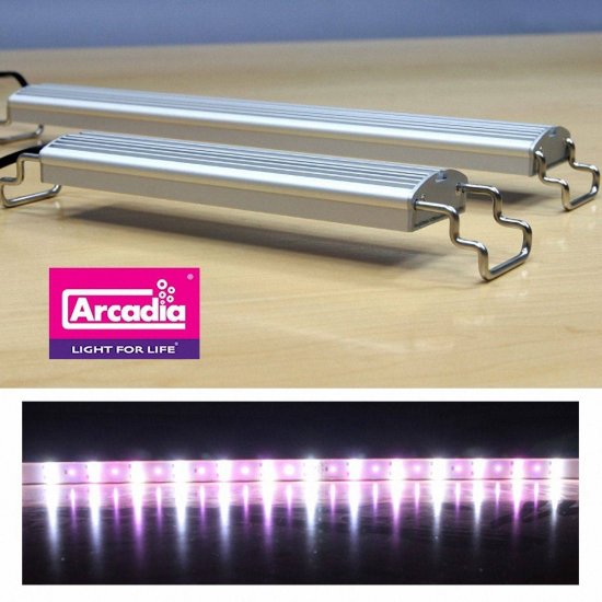 Arcadia Aqua-Brite LED Светодиодный светильник 23Вт 8000К 60см для пресноводного аквариума 60-80см - Кликните на картинке чтобы закрыть
