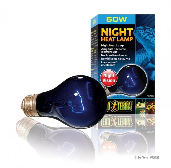 HAGEN Лампа NIGHT HEAT LAMP A19 50Вт Moonlight - Кликните на картинке чтобы закрыть