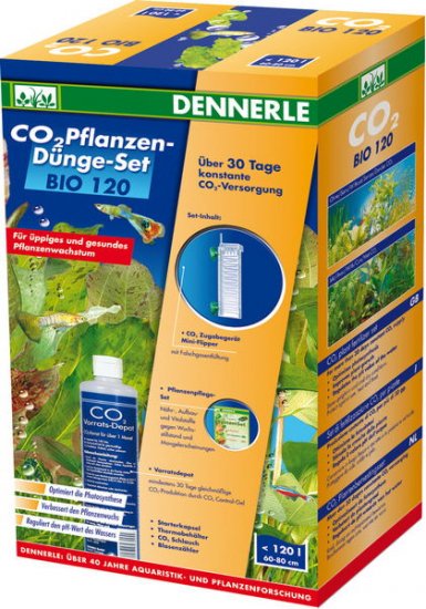 DENNERLE CO2 Pflanzen-Dunge-Set BIO 120 Profi комплект CO2 для аквариумов до 120л - Кликните на картинке чтобы закрыть