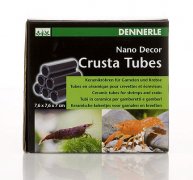 DENNERLE NanoDecor Crusta Tubes, 6 small НаноДекор Круста укрытие из 6 керамических трубок для креветок и раков, малые