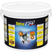 TetraPro Crisps высококачественный основной корм для всех видов рыб, круглые тонкие пластинки, ведро 10л
