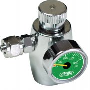 ISTA регулятор СО2 с манометром, предохранительным клапаном для одноразовых картриджей