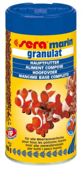 SERA MARIN GRANULAT гранулированый корм для декоративных морских рыб 250мл - Кликните на картинке чтобы закрыть