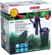 EHEIM aqua compact 60 Компактный внешний фильтр для аквариумо до 60л 350л/ч 5Вт