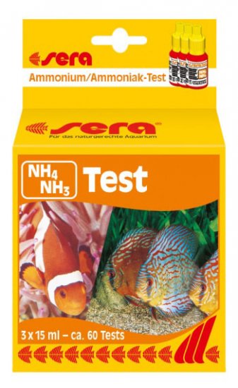 SERA NH4,NH3-TEST - тест для определения содержания аммония/аммиака 15 мл - приблизительно на 60 измерений - Кликните на картинке чтобы закрыть