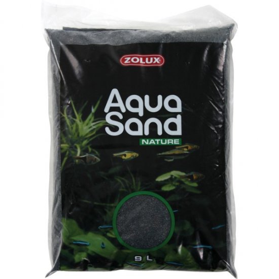ZOLUX Aquasand Noir Diamant кварцевый грунт для аквариума чёрный пакет 9л(13.5кг) - Кликните на картинке чтобы закрыть