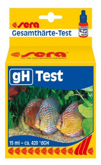 SERA gH-TEST - тест для определения общей жесткости 15мл - на 420* dKH - Кликните на картинке чтобы закрыть