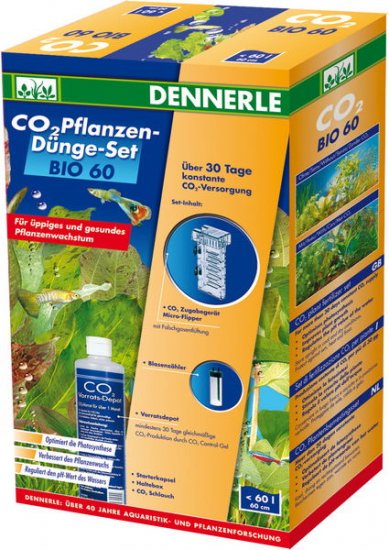 DENNERLE CO2 Pflanzen-Dunge-Set BIO 60 Profi комплект CO2 для аквариумов до 60л - Кликните на картинке чтобы закрыть