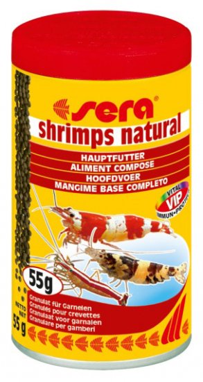 SERA SHRIMPS NATURAL - гранулированный тонущий корм для пресноводных и морских креветок 100мл - Кликните на картинке чтобы закрыть