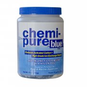 Chemi-Pure Blue Новый уникальный состав биофильтр. наполн. для Морских и Пресноводных Аквариумов удаляет широкий спектр вредных элементов до 284л, пласт. банка 312г
