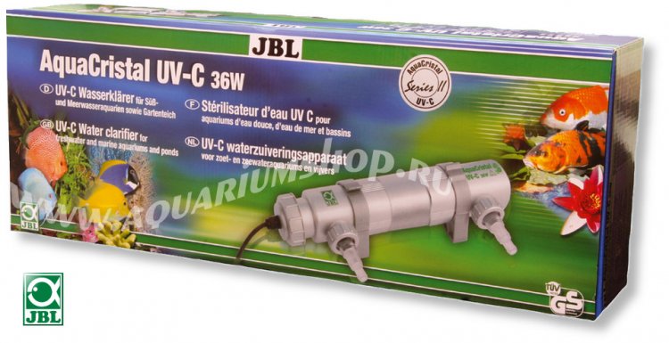 JBL AquaCristal UV-C 36W SERIES II УФ стерилизатор для аквариумов с пресной и морской водой и прудов 36Вт - Кликните на картинке чтобы закрыть