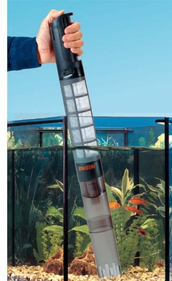 EHEIM Quick Vacpro automatic gravel cleaner Сифон на батарейках для чистки грунта в аквариумах высотой до 60см - Кликните на картинке чтобы закрыть