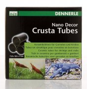 DENNERLE NanoDecor Crusta Tubes, 3 large НаноДекор Круста укрытие из 3 керамических трубок для креветок и раков, большие