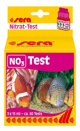 SERA NITRAT-TEST - тест для определения содержания нитратов 3*15мл - приблизительно на 60 измерений - Кликните на картинке чтобы закрыть