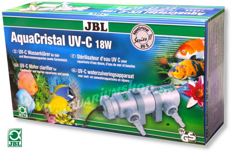 JBL AquaCristal UV-C 18W SERIES II УФ стерилизатор для аквариумов с пресной и морской водой и прудов 18Вт - Кликните на картинке чтобы закрыть