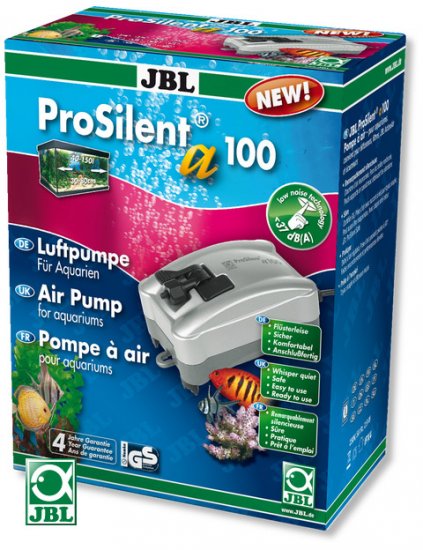 JBL ProSilent a100 Сверхтихий компрессор 100л/ч для аквариумов 50-150л - Кликните на картинке чтобы закрыть
