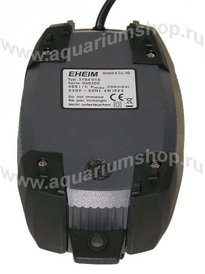 EHEIM 400 3704010 компрессор двухканальный 400(2x200)л/ч 2.0м 4Вт разм. 152x89x71мм - Кликните на картинке чтобы закрыть