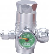 ISTA регулятор СО2 вертикальный с манометром для одноразовых картриджей