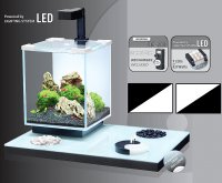 AQUATLANTIS YIN-YANG 18 черный (001), 25*25*30, 18л, LED 16, + FIL ТС 200 (подставка белая)