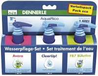 DENNERLE AquaRico Water care set набор для кристально прозрачной воды (Avera, ClearUp, FB7) 3x50мл
