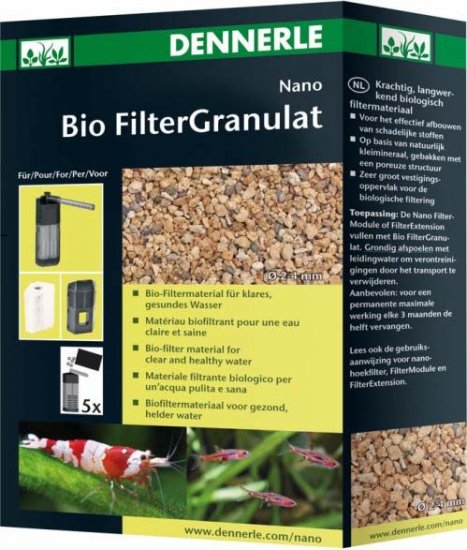 Основной наполнитель для биофильтрации в нано-аквариумах в форме гранул Dennerle Nano Bio FilterGranulat - Кликните на картинке чтобы закрыть