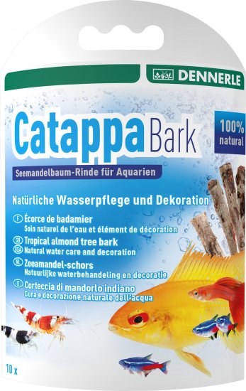 DENNERLE Catappa Bark Кора тропического миндального дерева 10шт по 10см для 1000л - Кликните на картинке чтобы закрыть