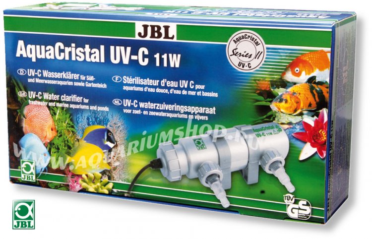 JBL AquaCristal UV-C 11W SERIES II УФ стерилизатор для аквариумов с пресной и морской водой и прудов 11Вт - Кликните на картинке чтобы закрыть