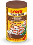SERA VIPAN Baby - корм для подросших мальков икромечущих рыб и для новорожденных мальков живородящих карпозубых ведро 1.3кг