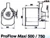 JBL ProFlow maxi 750 универсальная помпа 670л/ч 1,65м 7,5Вт 220/240В