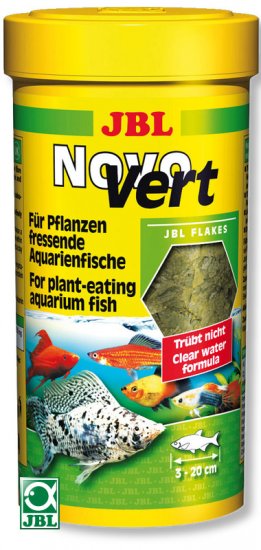 JBL NovoVert Основной корм со спирулиной и планктоном для растительноядных рыб 250мл (40г) - Кликните на картинке чтобы закрыть