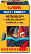 SERA SUPER CARBON активированный уголь для аквариумов с пресной и морской водой 250г