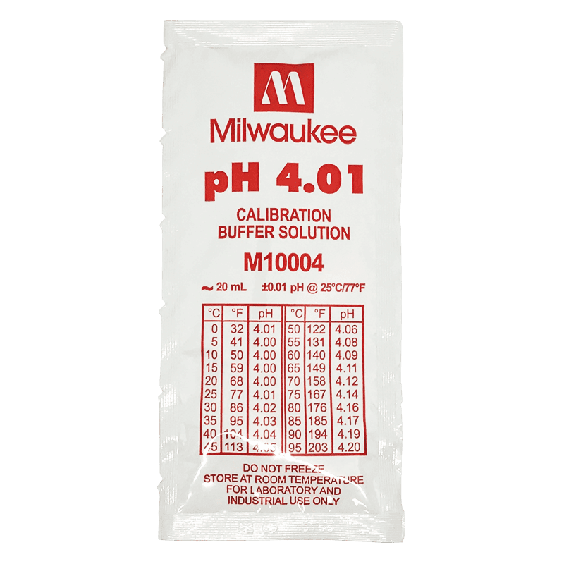 Milwaukee PH 4.01 Калибровочный раствор герметичный пакет 20мл
