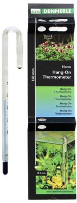 DENNERLE Nano HangOn Thermometer Стеклянный термометр подвешивается на стенку аквариума - Кликните на картинке чтобы закрыть