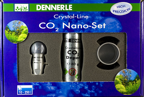 DENNERLE Crystal-Line CO2 Nano-Set комплект СО2 для акв. 10-250л 80г - Кликните на картинке чтобы закрыть