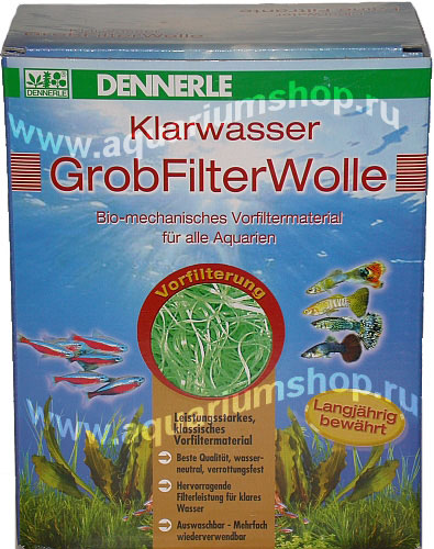 DENNERLE ClearWater GrobFilterWolle биомеханический наполнитель 1.000мл - Кликните на картинке чтобы закрыть