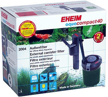 EHEIM aqua compact 40 Компактный внешний фильтр для аквариумо до 40л 350л/ч 5Вт - Кликните на картинке чтобы закрыть