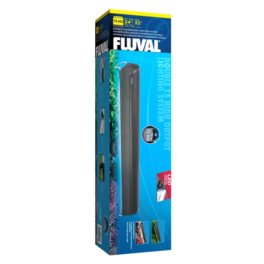 HAGEN Fluval Double T5 HO 2x24W светильник алюминиевый L=61-77см (без ламп) - Кликните на картинке чтобы закрыть