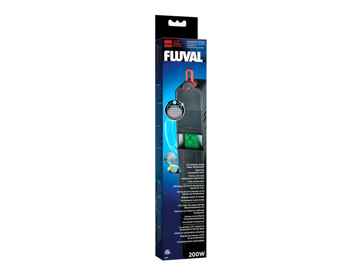HAGEN Fluval E нагреватель 200 Вт с трехцветным LCD-дисплеем - Кликните на картинке чтобы закрыть
