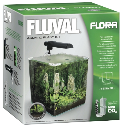 HAGEN Fluval Flora Nano Aquarium аквариумный нано комплект для растений 30л 30x30x35см - Кликните на картинке чтобы закрыть