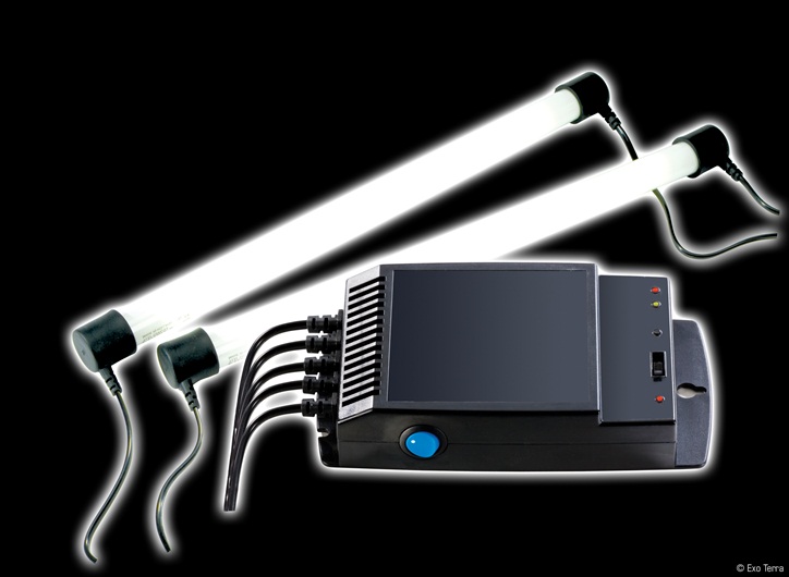 HAGEN Exo Terra Light Cycle Unit Пускатель 2x20Вт Т8/Т10 с плавным запуском (рассвет/закат) - Кликните на картинке чтобы закрыть